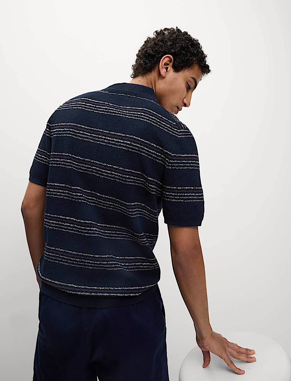Cotton Rich Knitted Polo Shirt