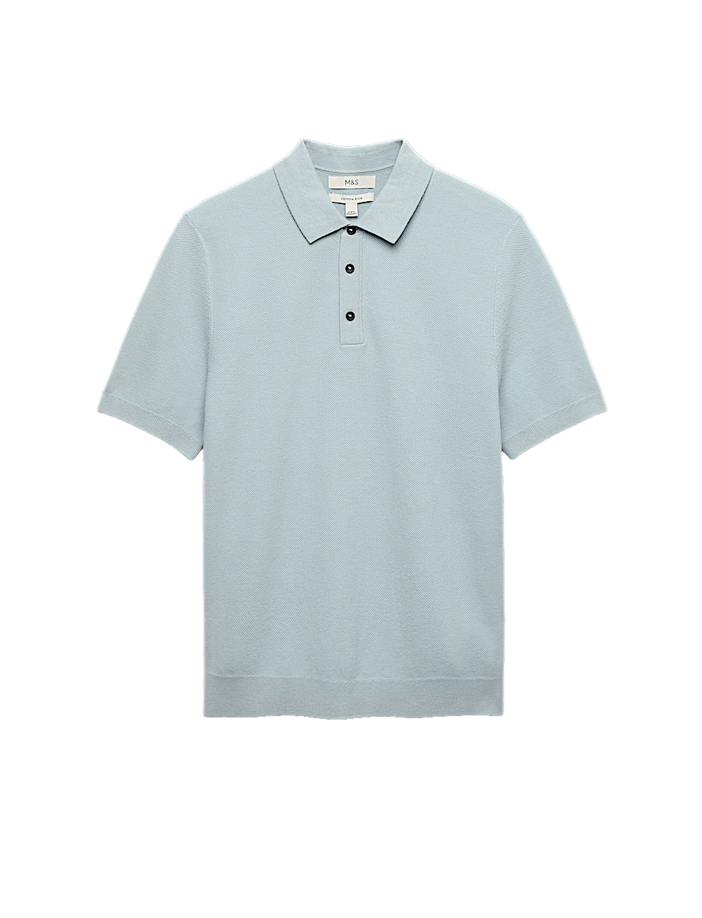 Cotton Rich Regular Fit Knitted Polo Shirt
