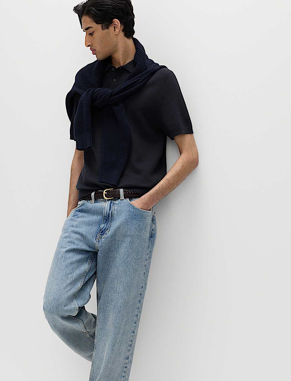 Cotton Rich Regular Fit Knitted Polo Shirt