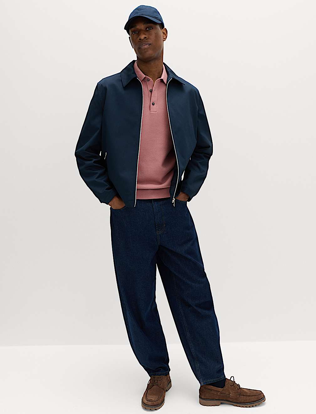 Cotton Rich Textured Knitted Polo Shirt