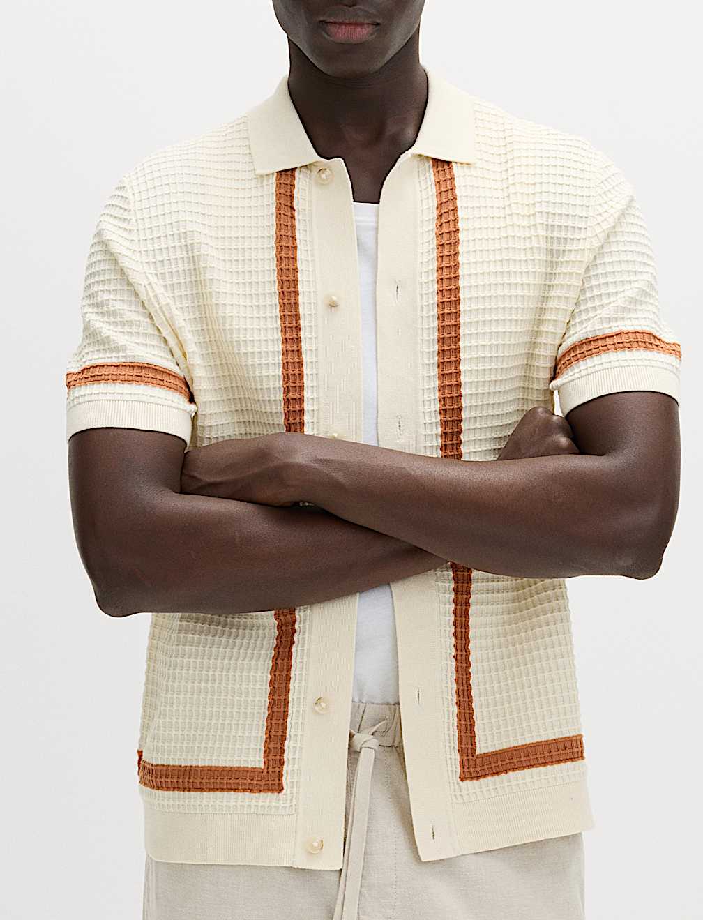 Pure Cotton Tipped Knitted Polo Shirt