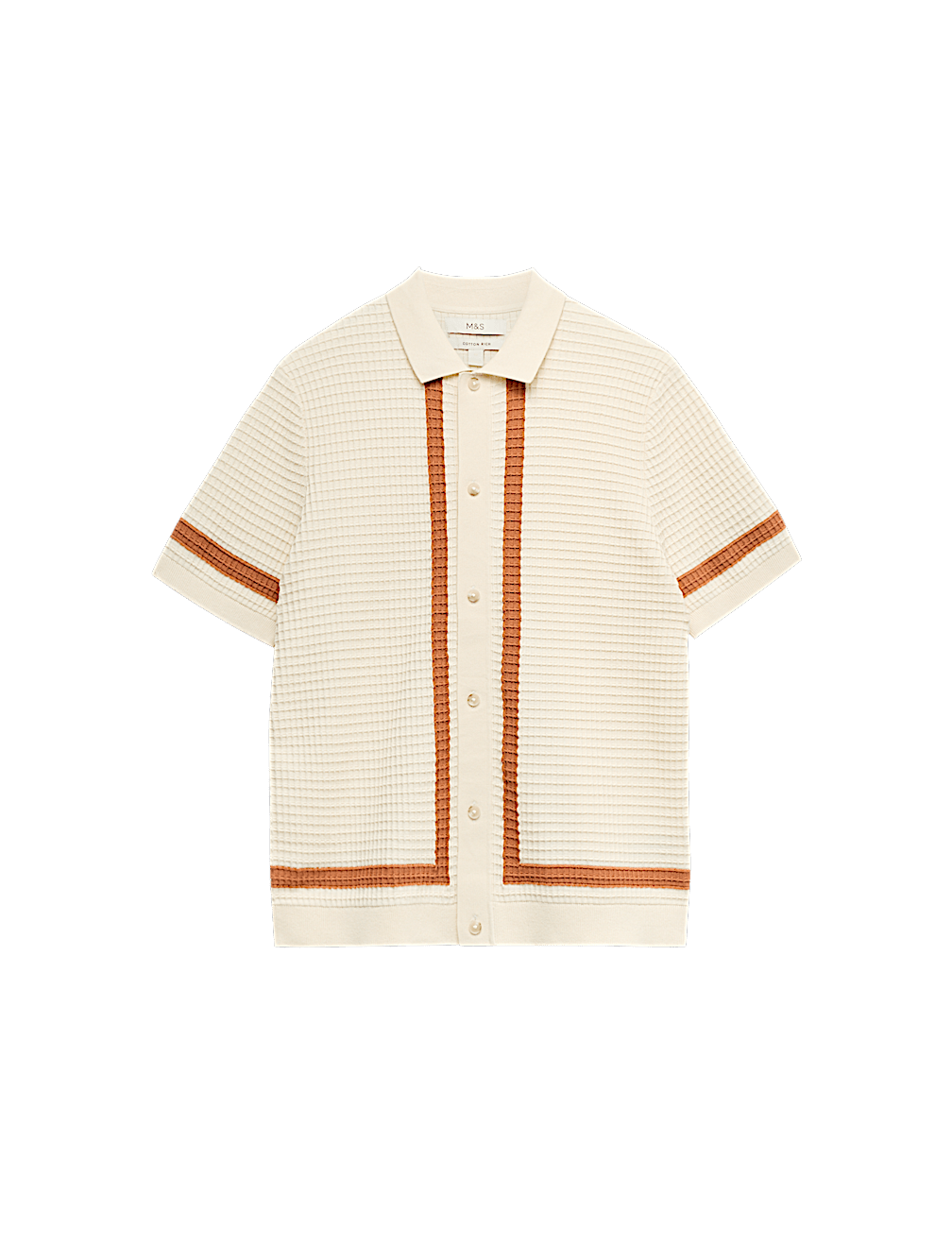 Pure Cotton Tipped Knitted Polo Shirt