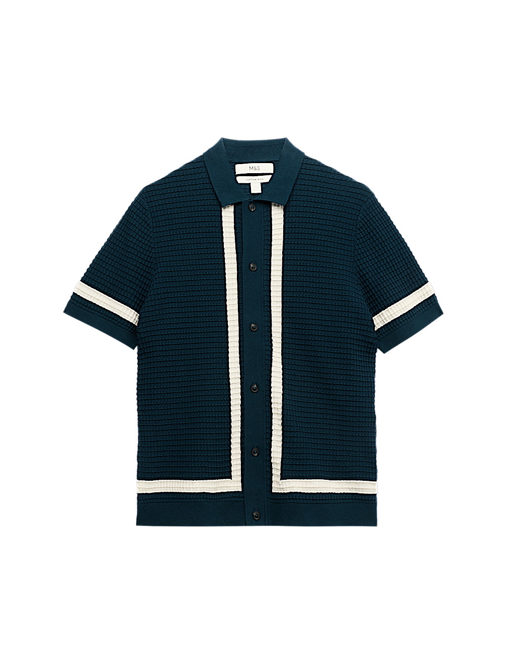 Pure Cotton Tipped Knitted Polo Shirt