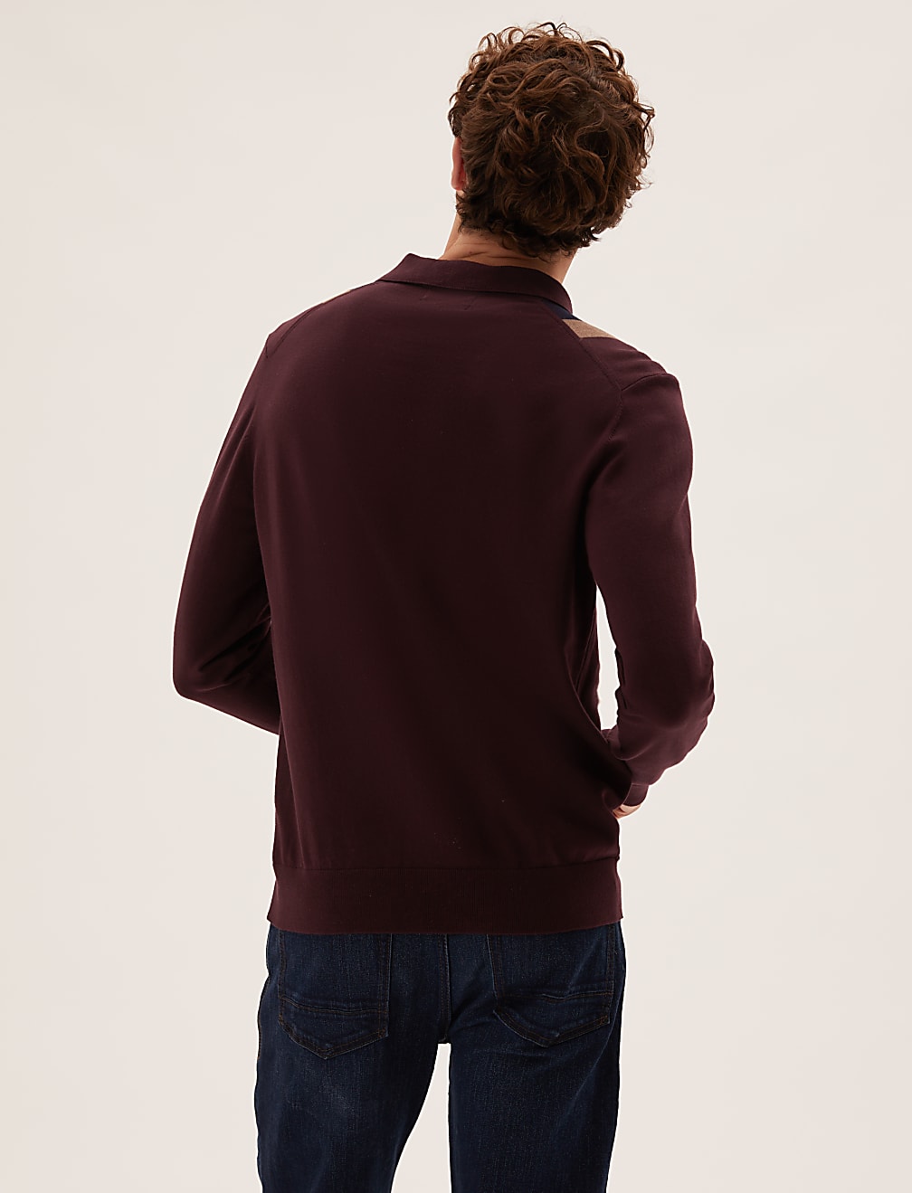 Cotton Rich Striped Knitted Polo Shirt
