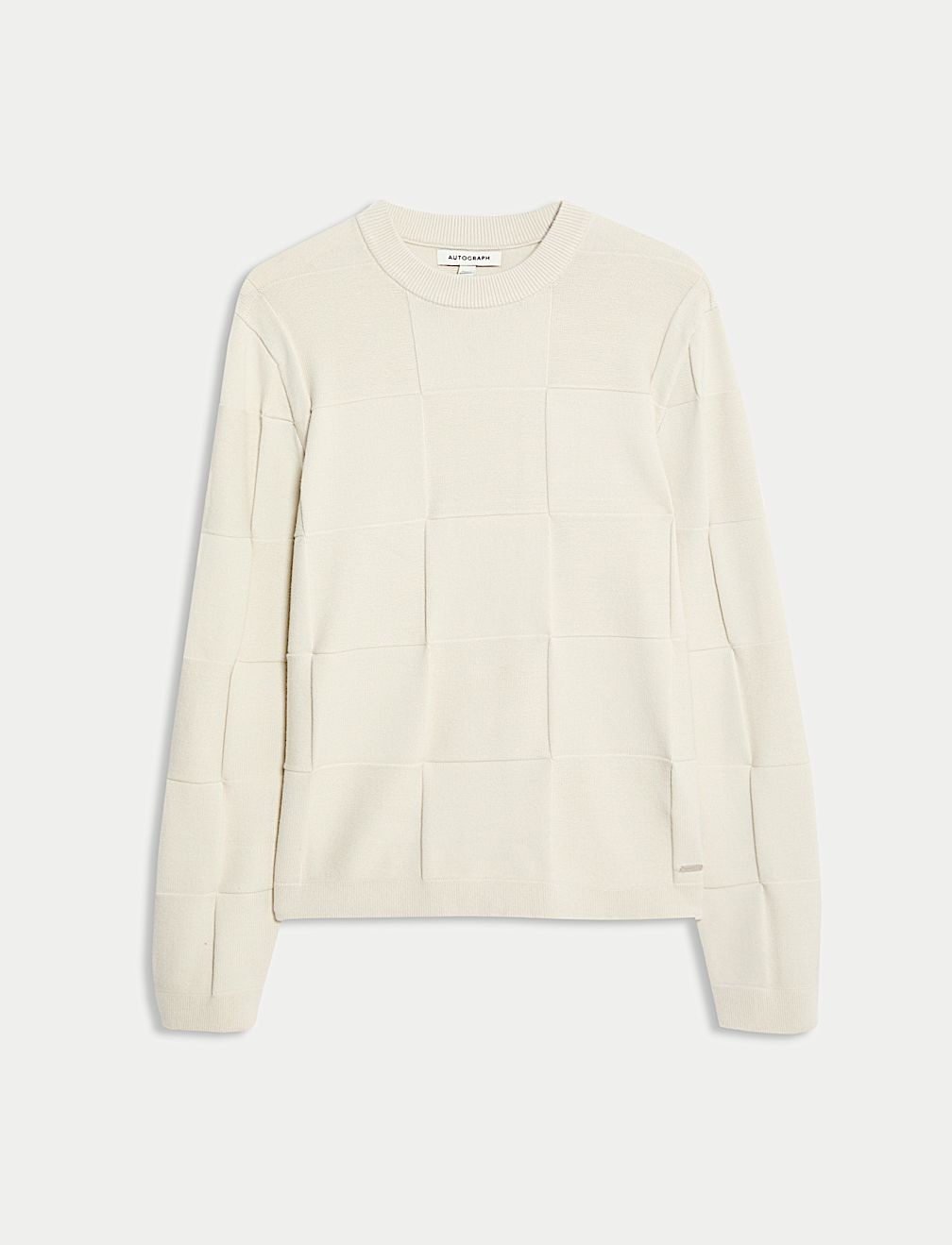 Textured Crew Neck Jumper