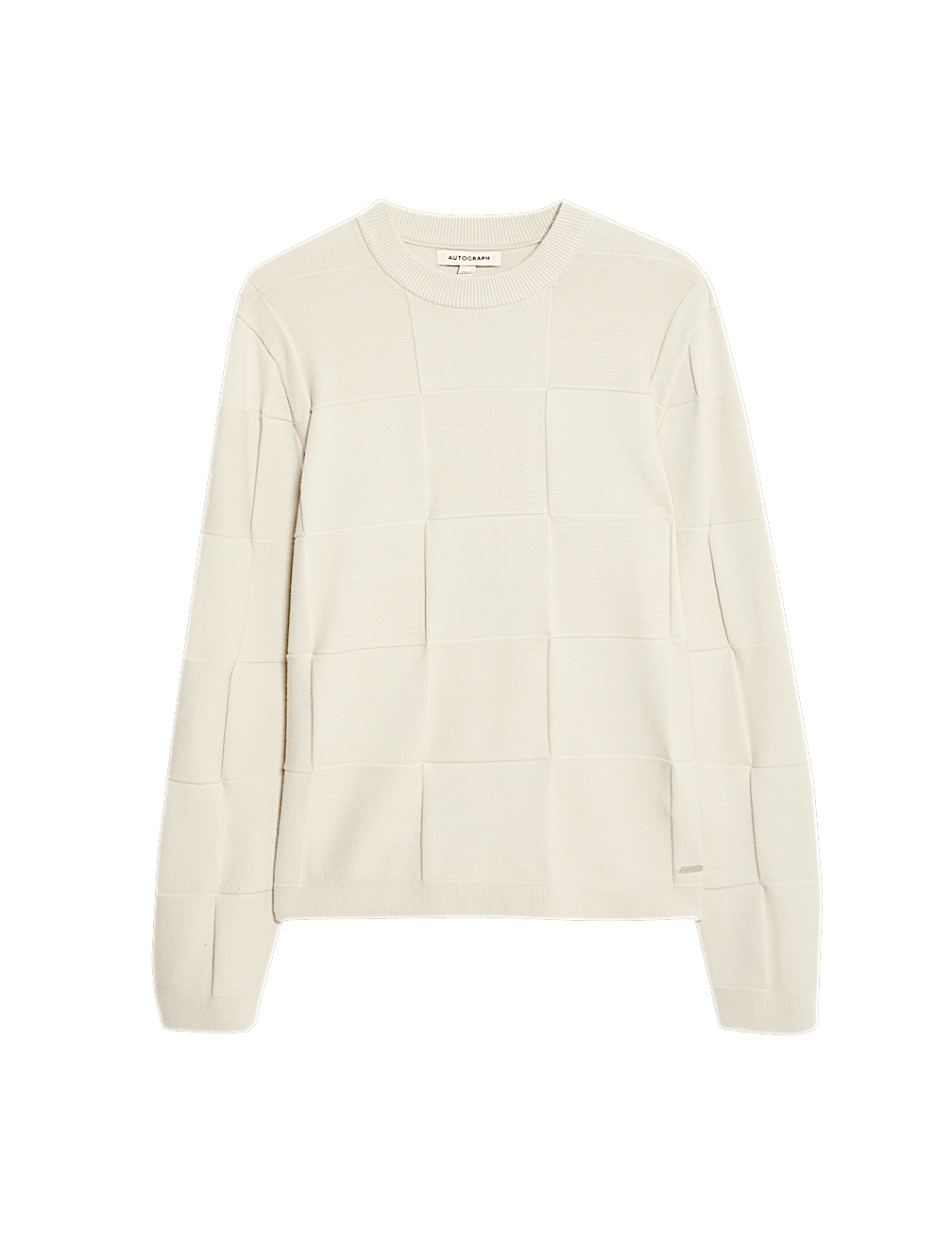 Textured Crew Neck Jumper
