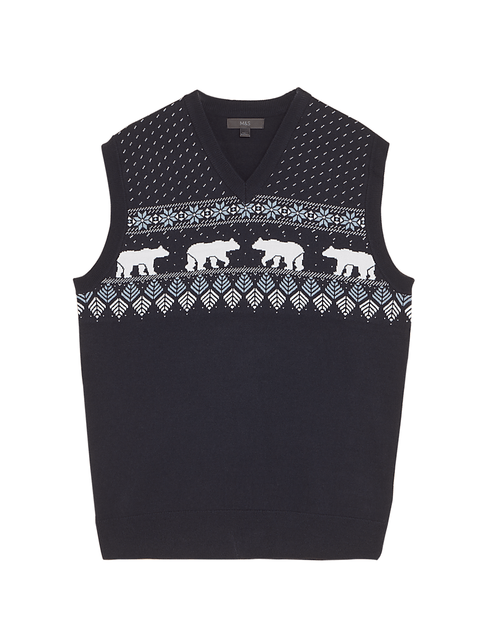 Polar Bear Fair Isle Sleeveless Jumper