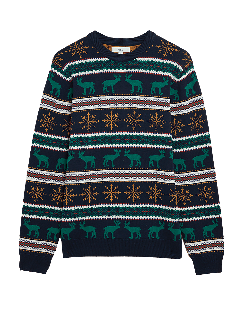 Pure Cotton Fair Isle Christmas Jumper