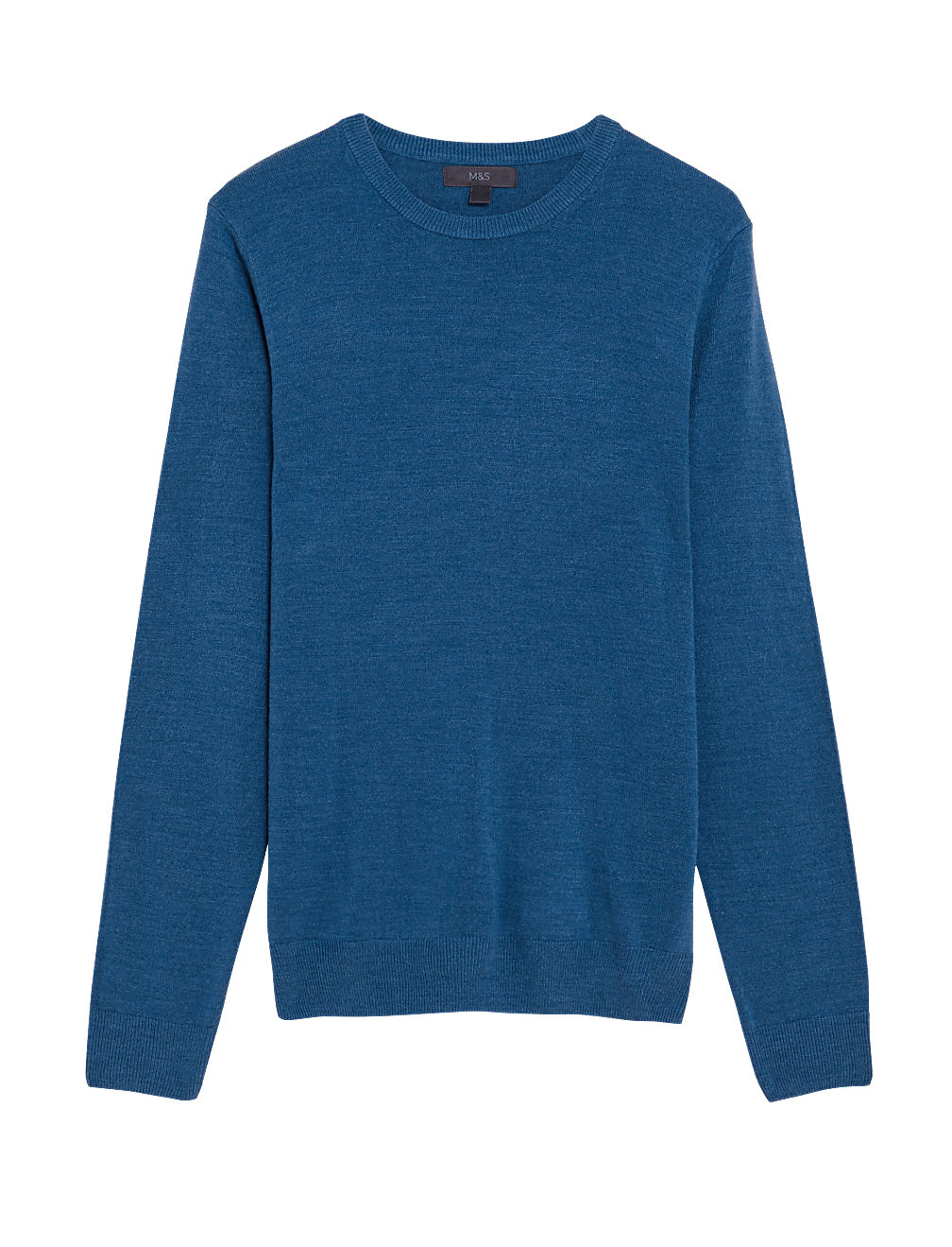 Pure Acrylic Knitted Crew Neck Jumper