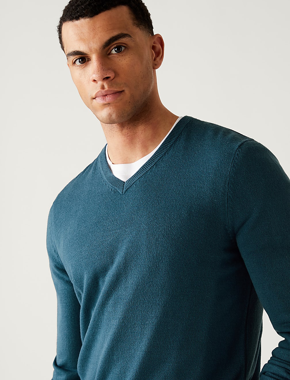 Pure Acrylic Plain V-Neck Cardigans
