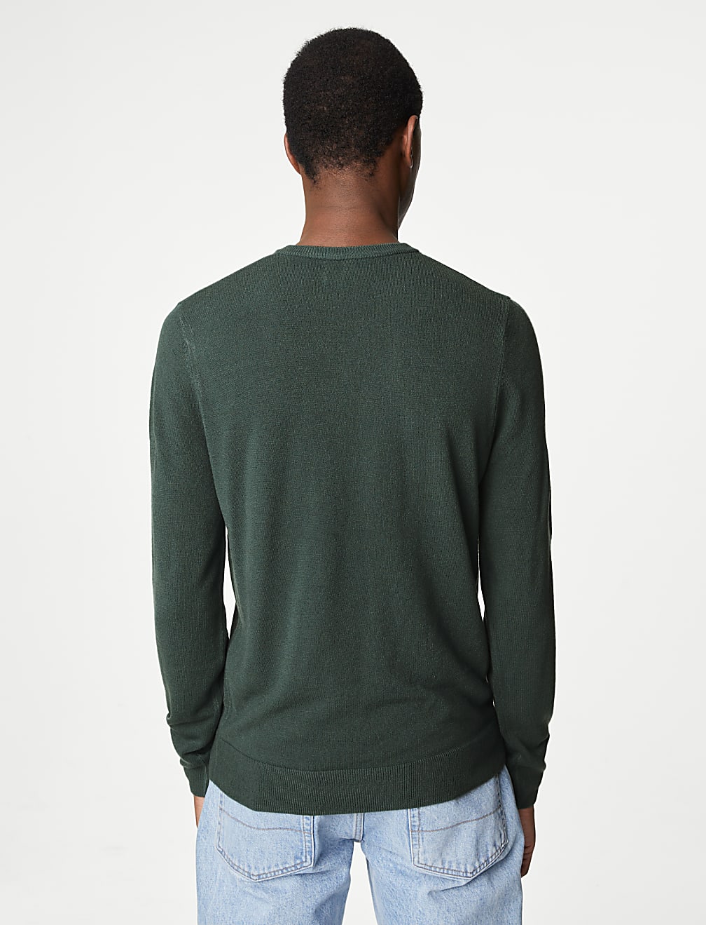 Pure Acrylic Plain V-Neck Jumper