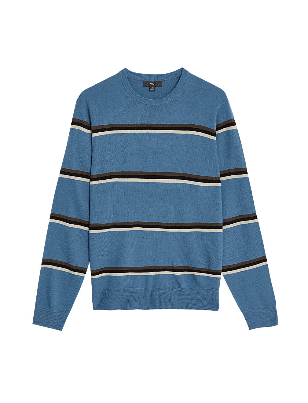 Pure Acrylic Stripes Round Neck Jumper