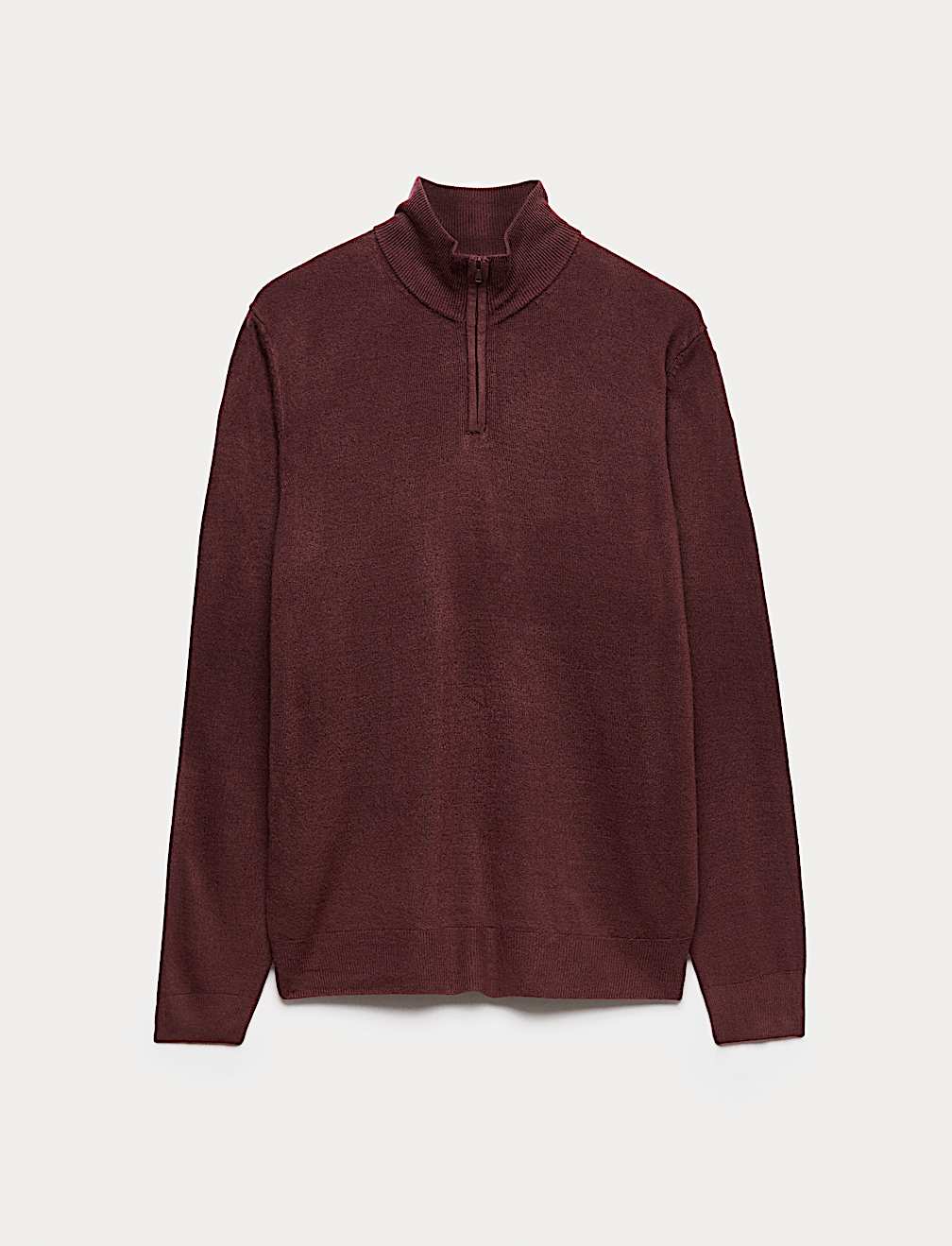Cashmilon™ High Neck Half Zip Jumper