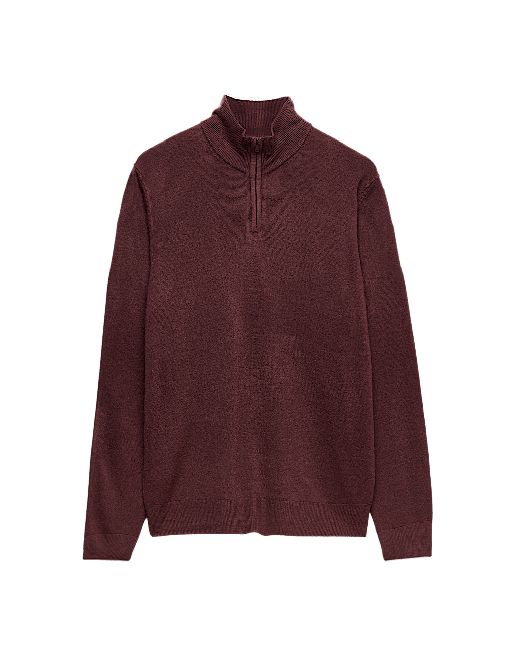 Cashmilon™ High Neck Half Zip Jumper