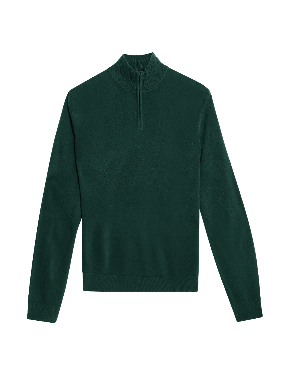 Cashmilon™ High Neck Half Zip Jumper