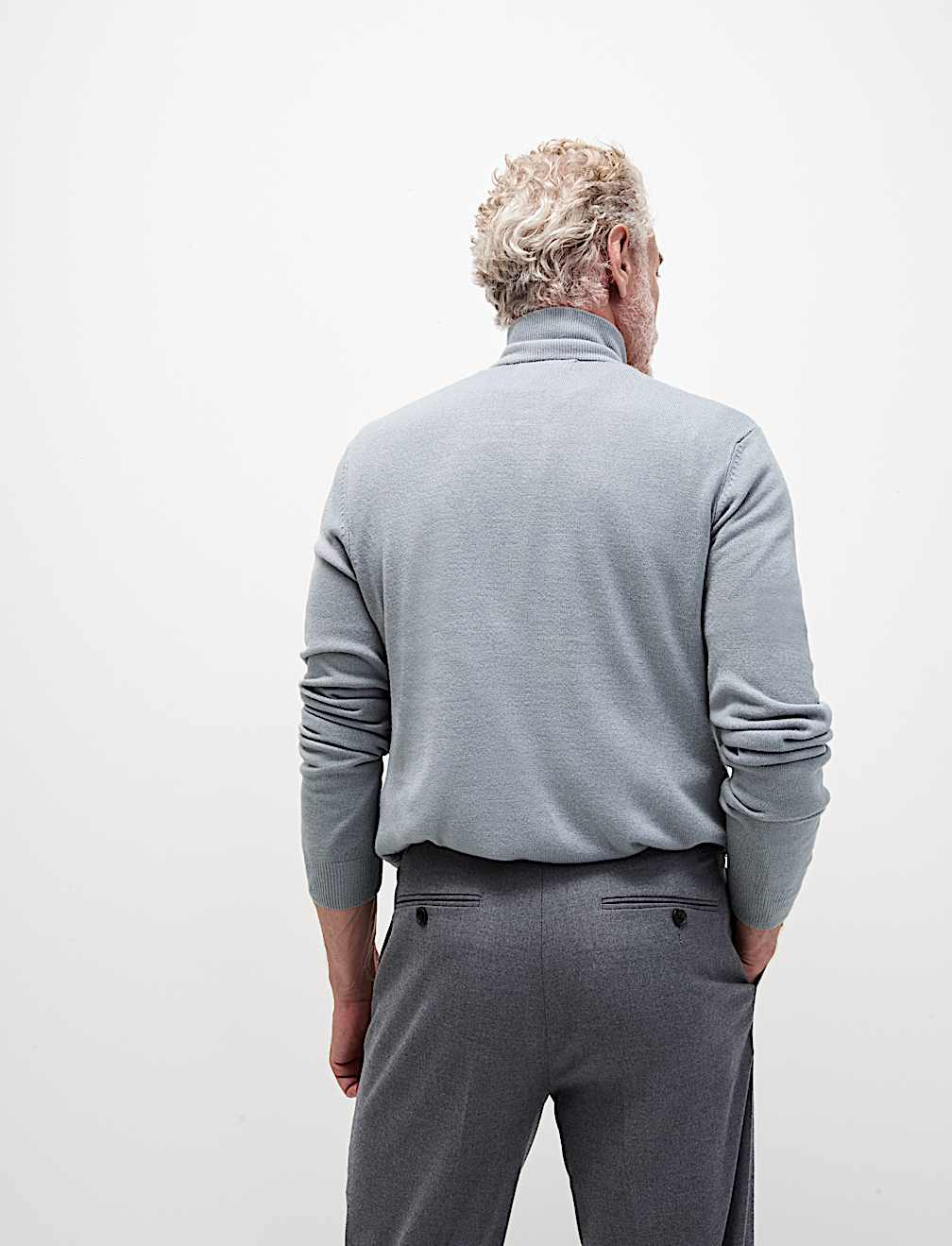 Cashmilon™ High Neck Half Zip Jumper