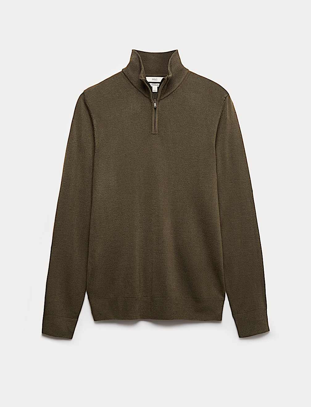 Cashmilon™ High Neck Half Zip Jumper