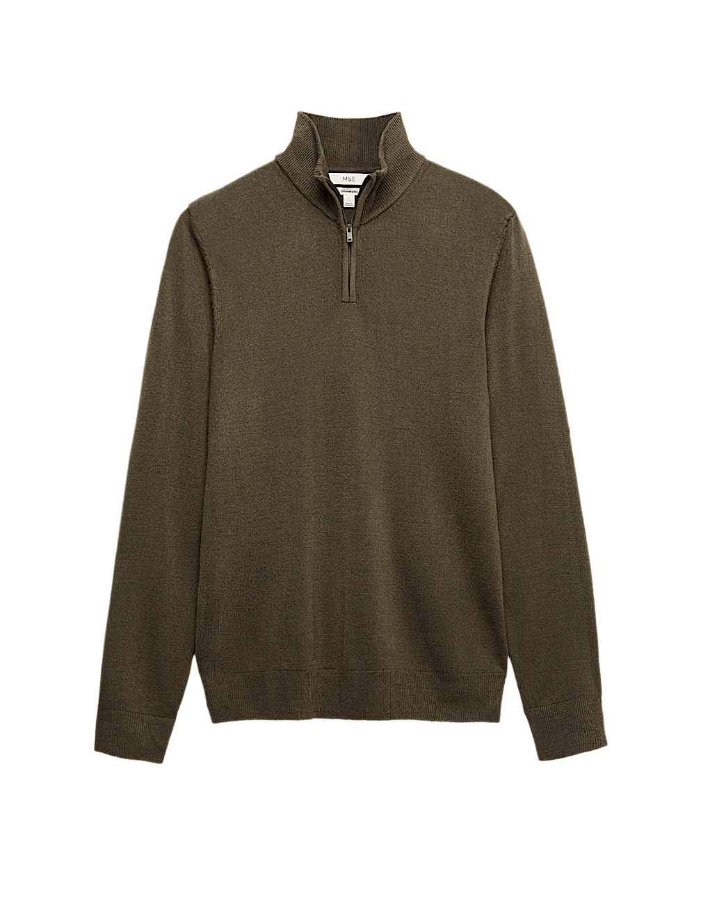 Cashmilon™ High Neck Half Zip Jumper