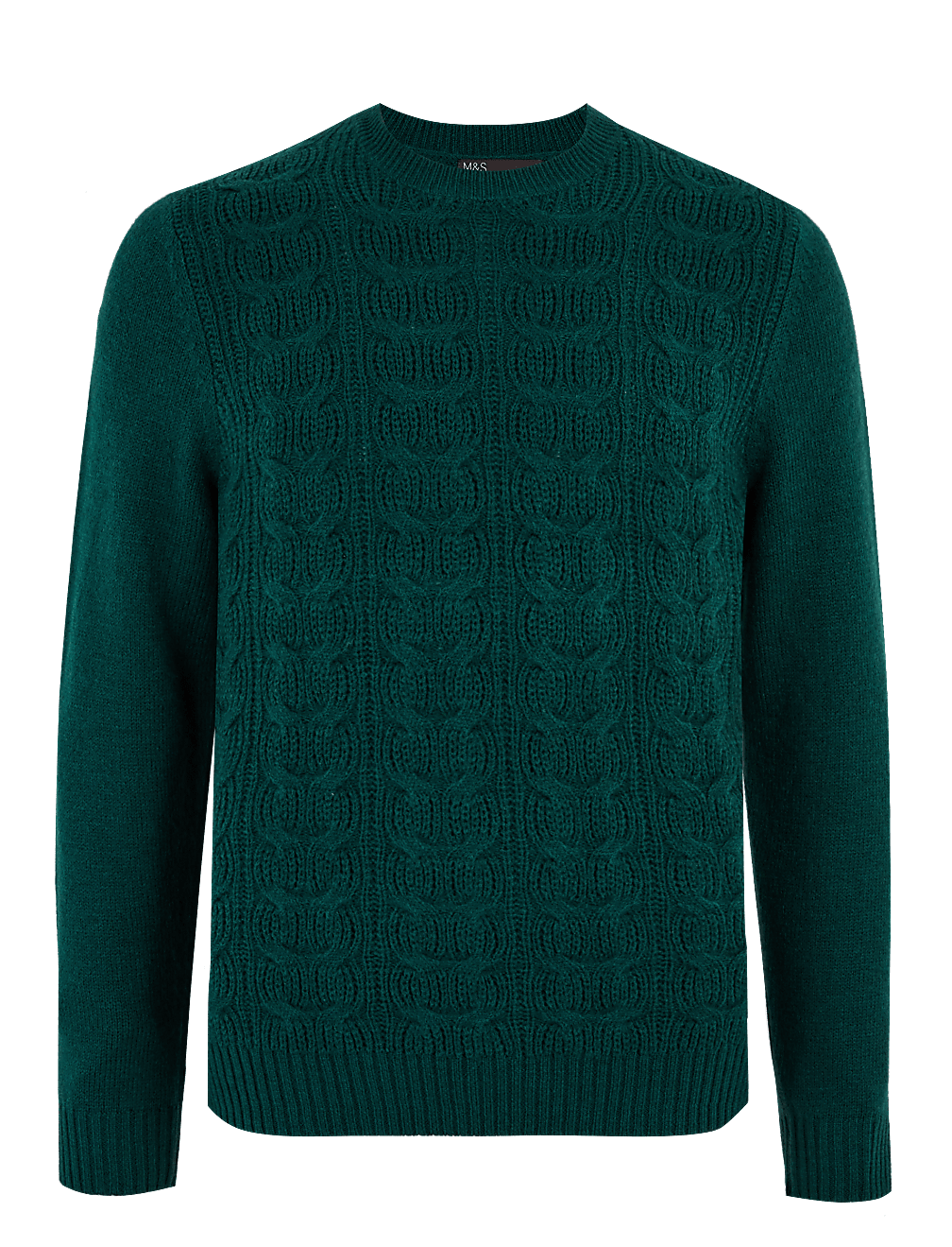 Recycled Super Soft Cable Crew Neck Jumper