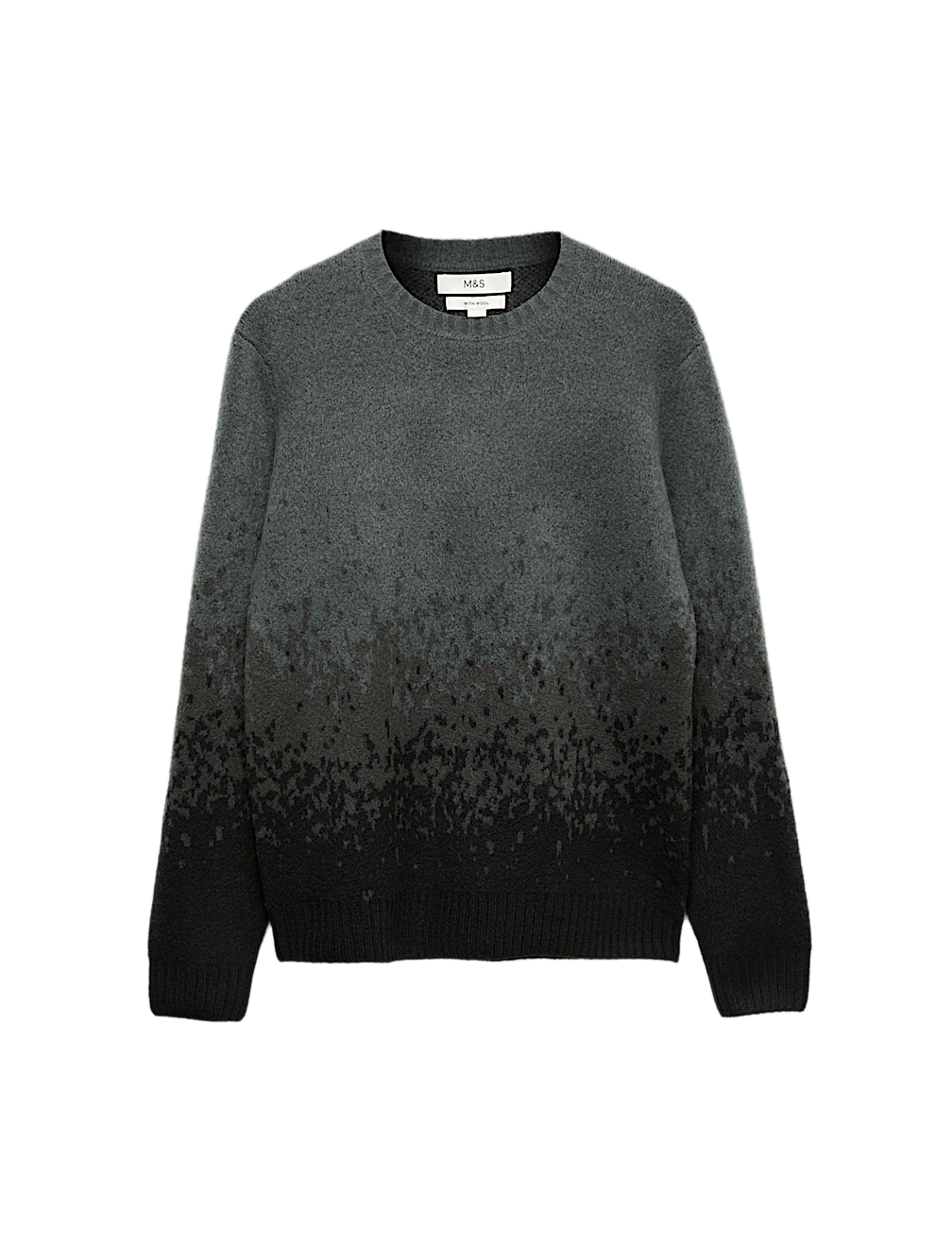 Supersoft Ombre Polo Jumper with Wool