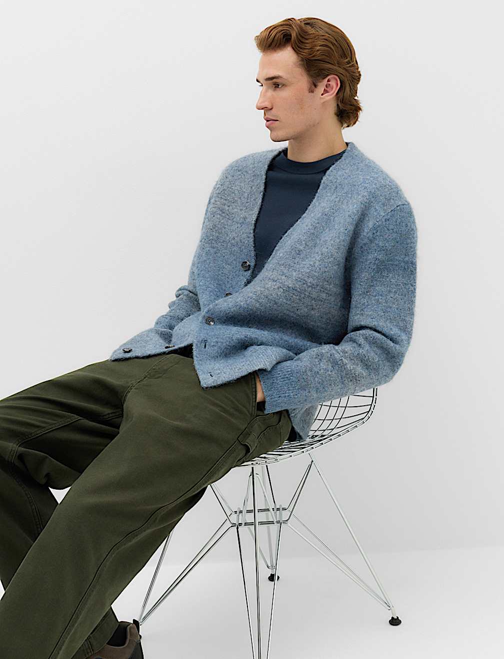 Relaxed Ombre Cardigan