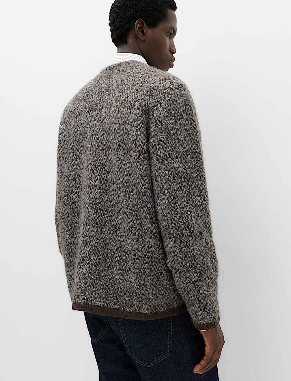 Lofty Relaxed Fit Patterned Cardigan