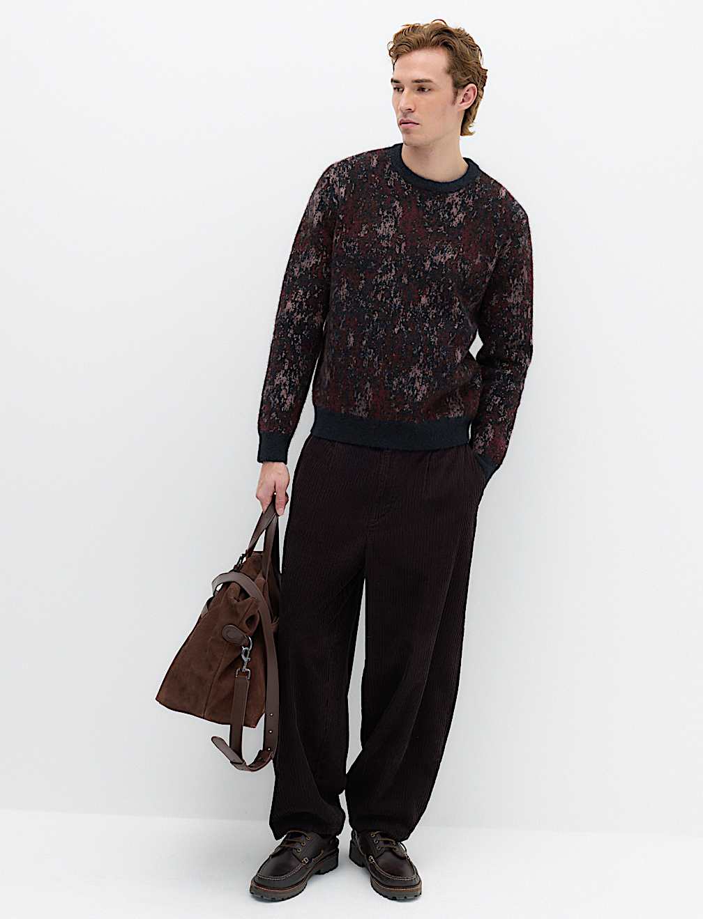 Fairisle Crew Neck Jumper with Wool