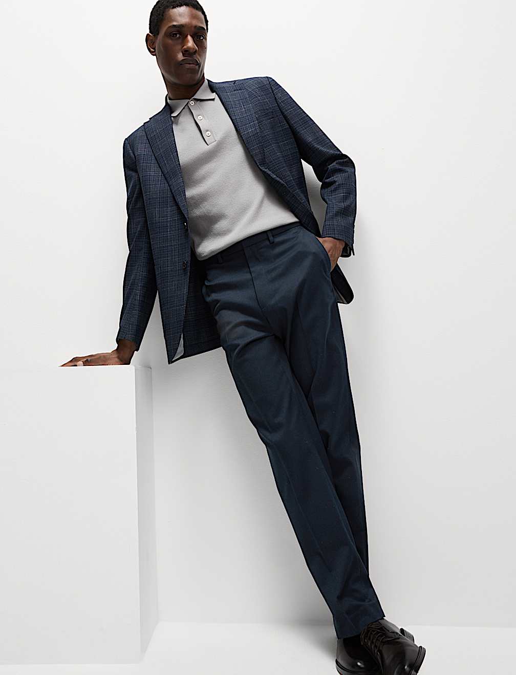 Regular Fit Smart Stretch Trousers