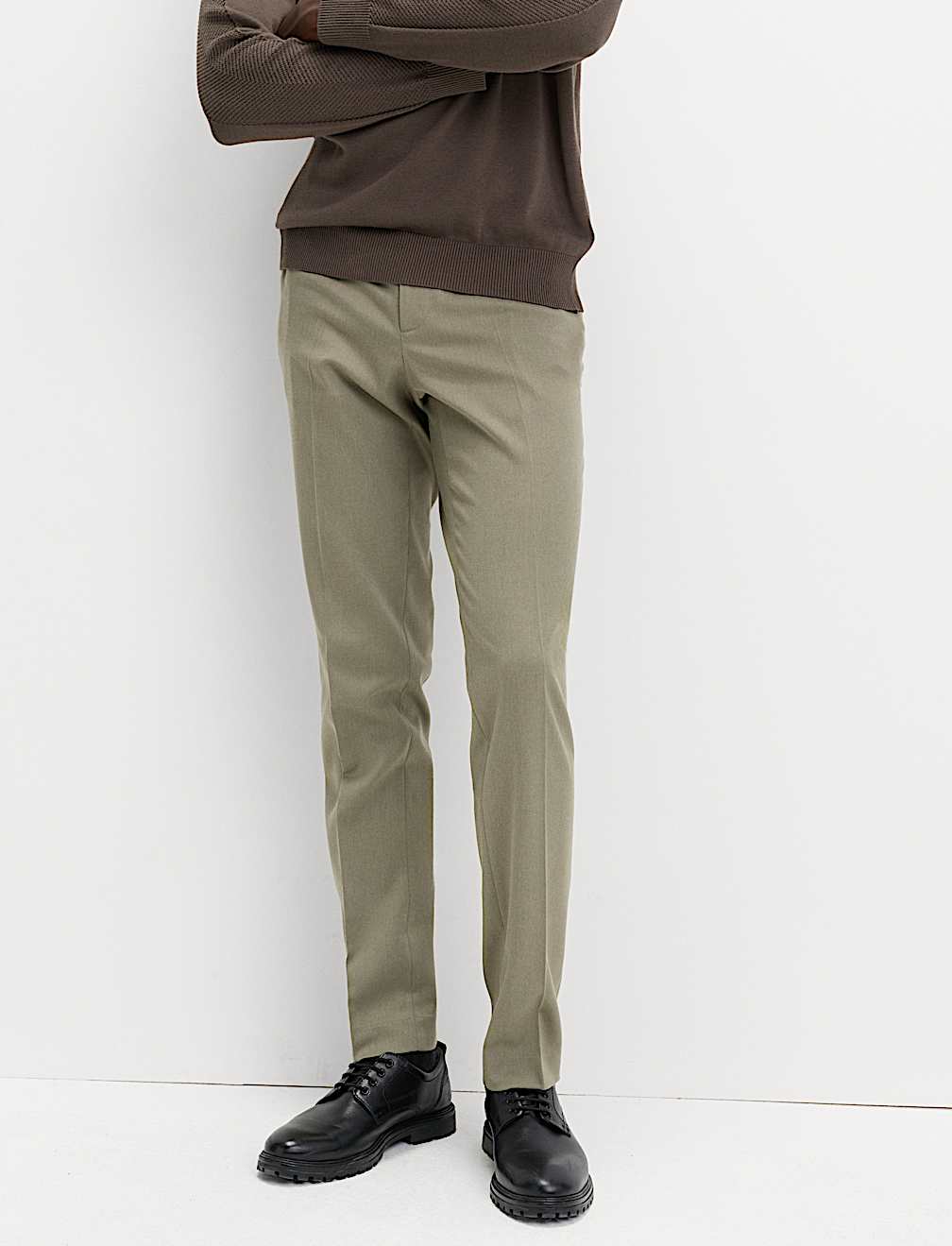 Slim Fit Smart Stretch Trousers