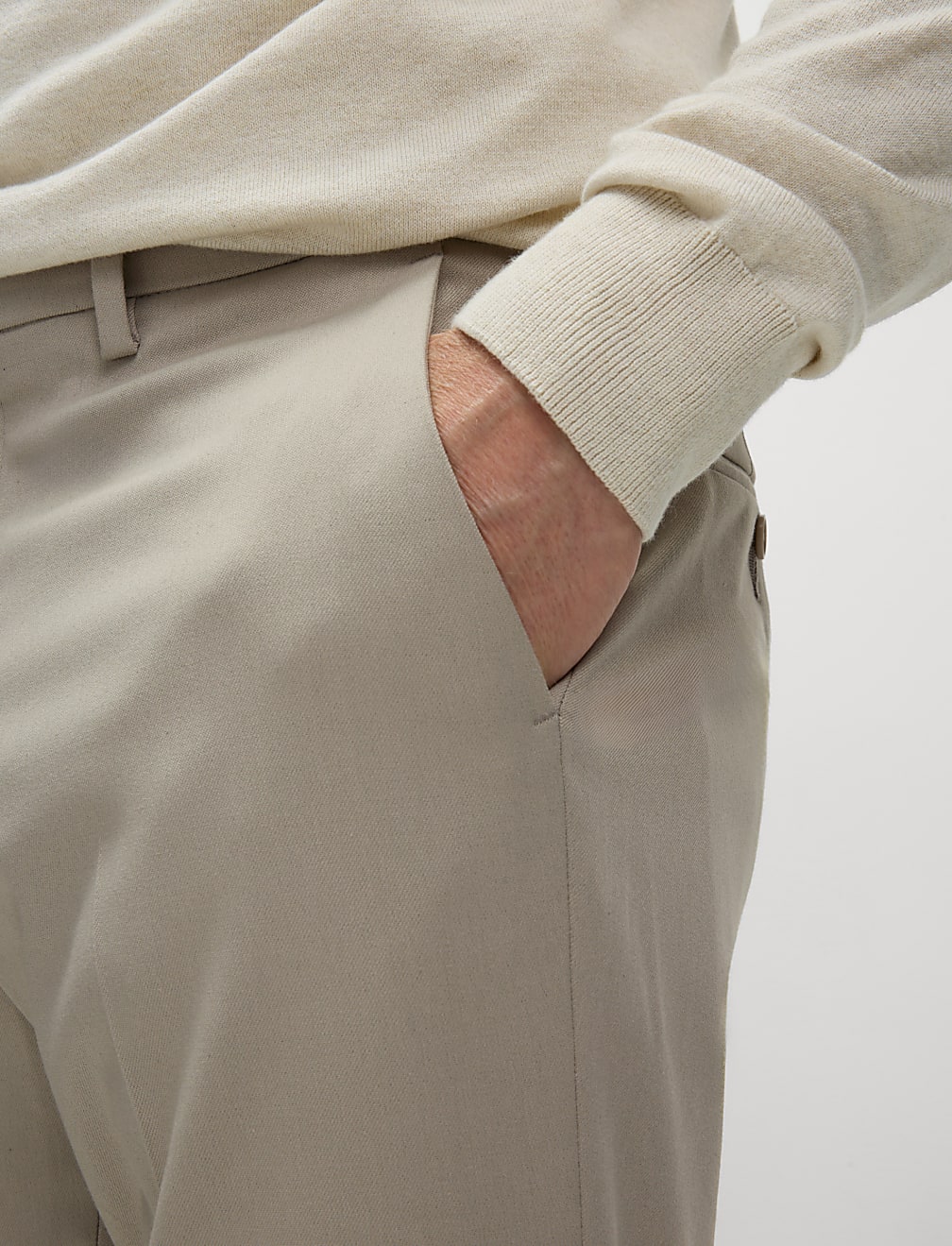 Slim Fit Stretch Smart Trousers