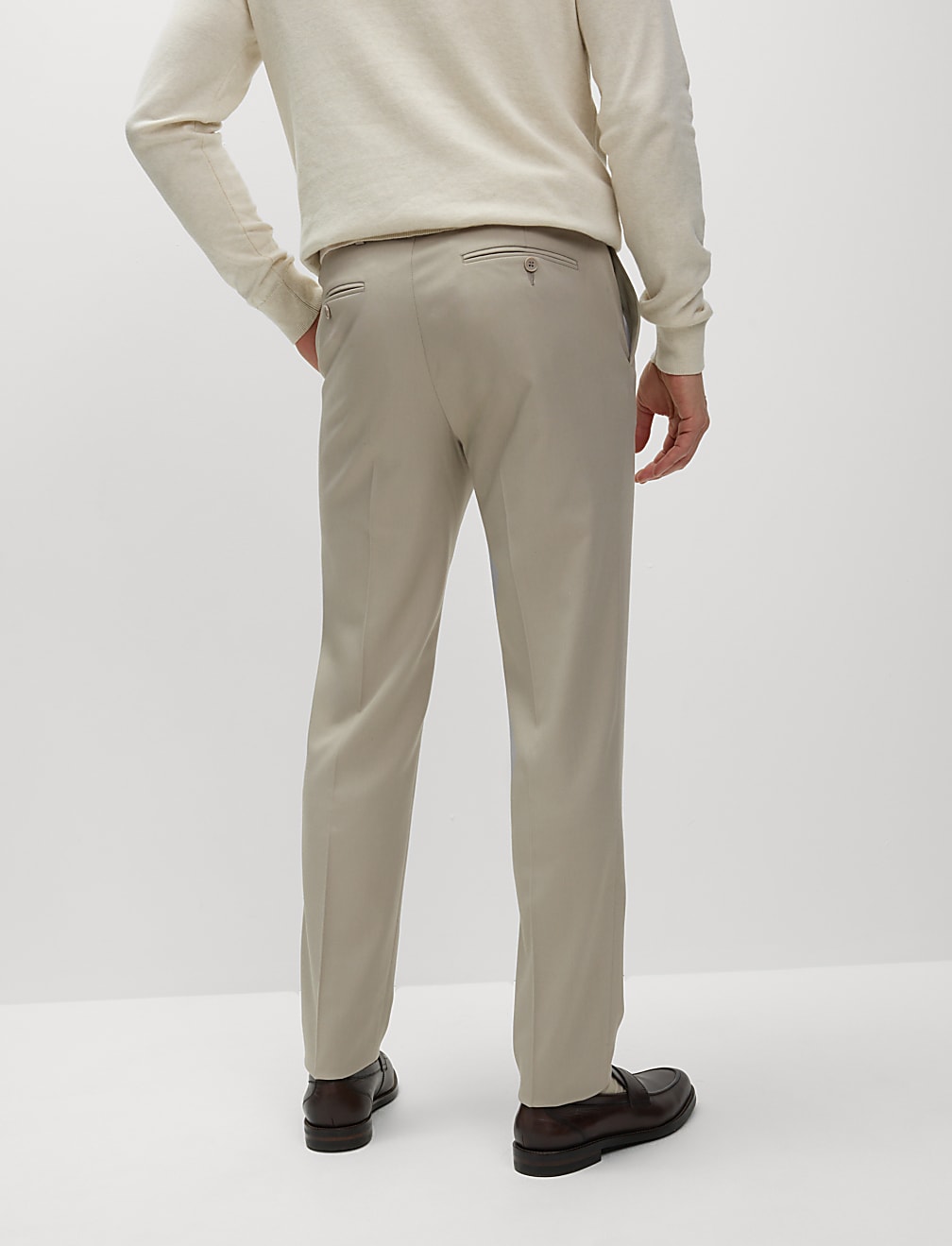 Slim Fit Stretch Smart Trousers