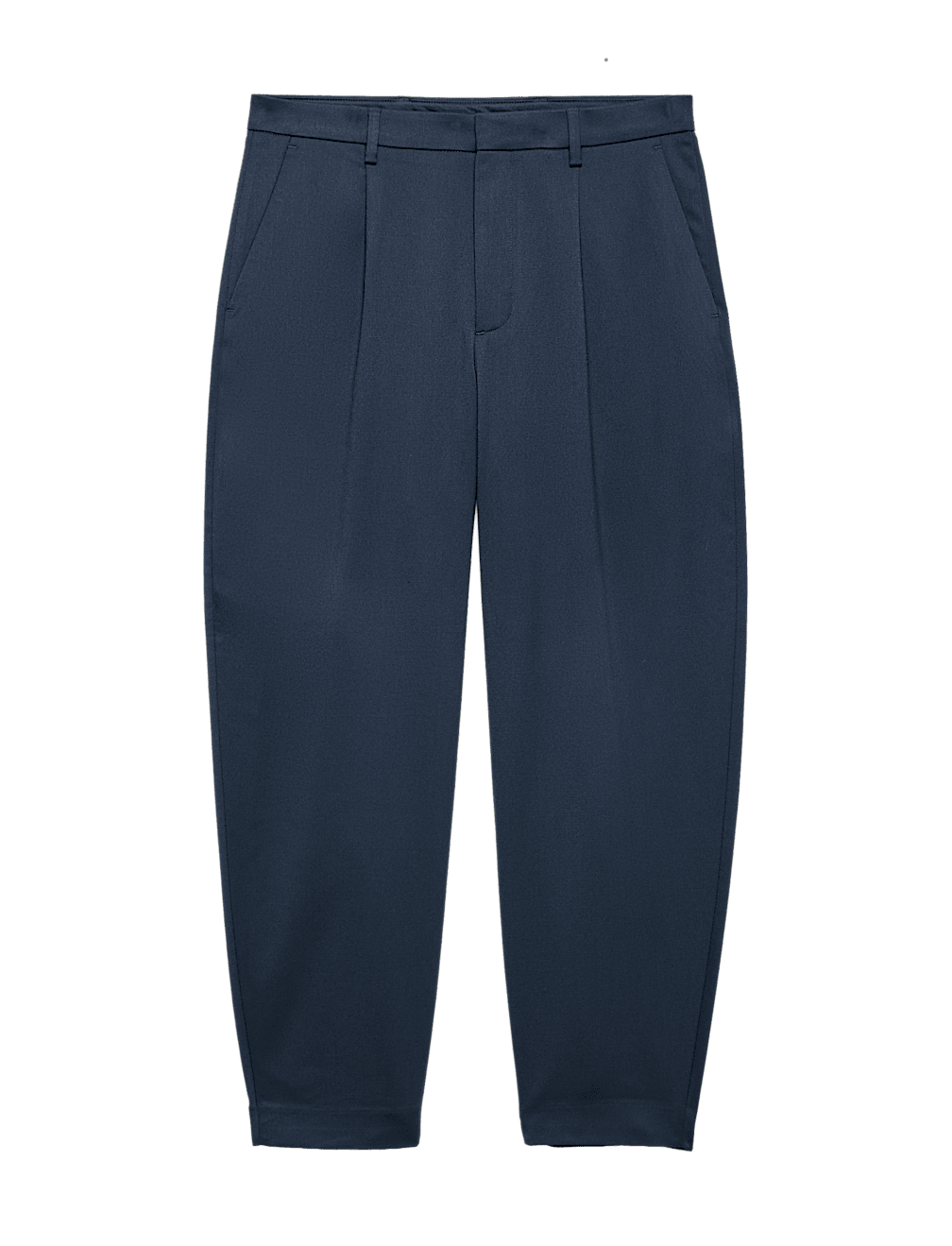 Barrel Fit Smart Twill Trousers