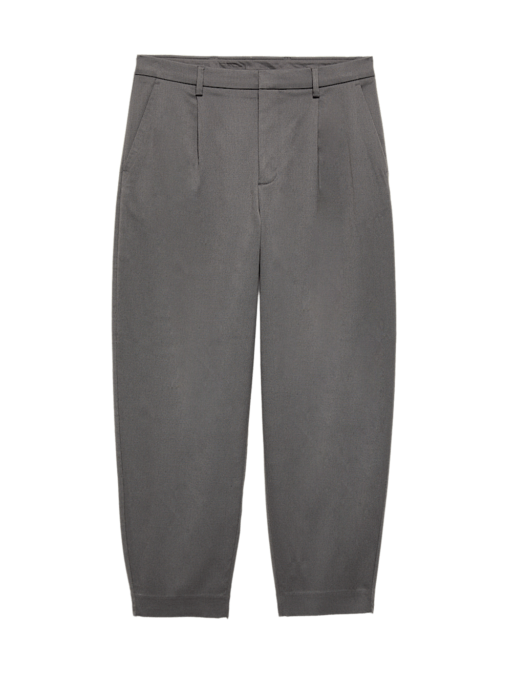 Barrel Fit Smart Twill Trousers