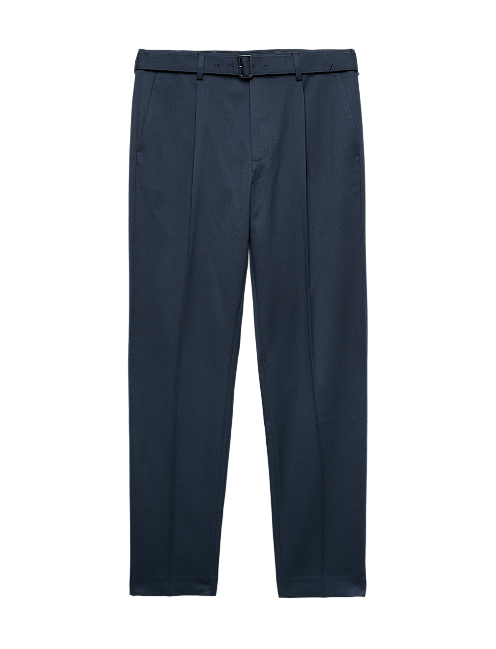 Tapered Fit Self Belt Twill Trousers
