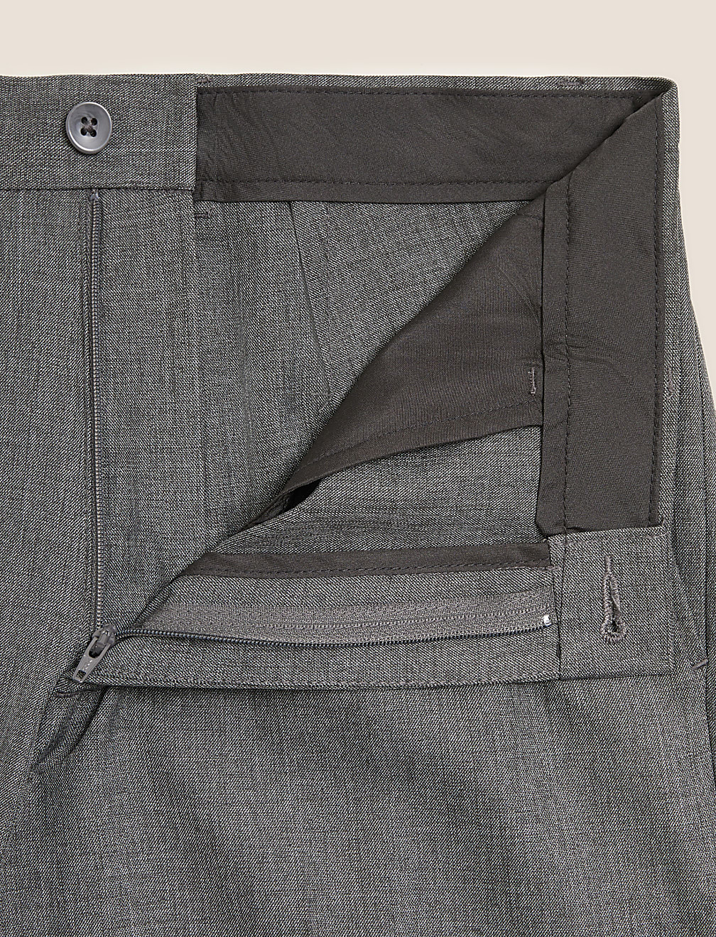 Slim Fit Flat Front Trousers