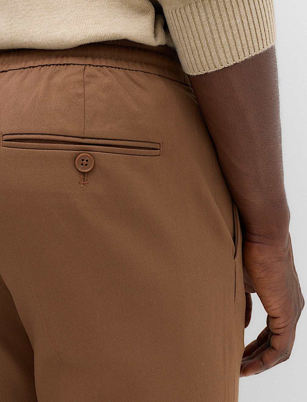 Tapered Fit Elasticated Trousers