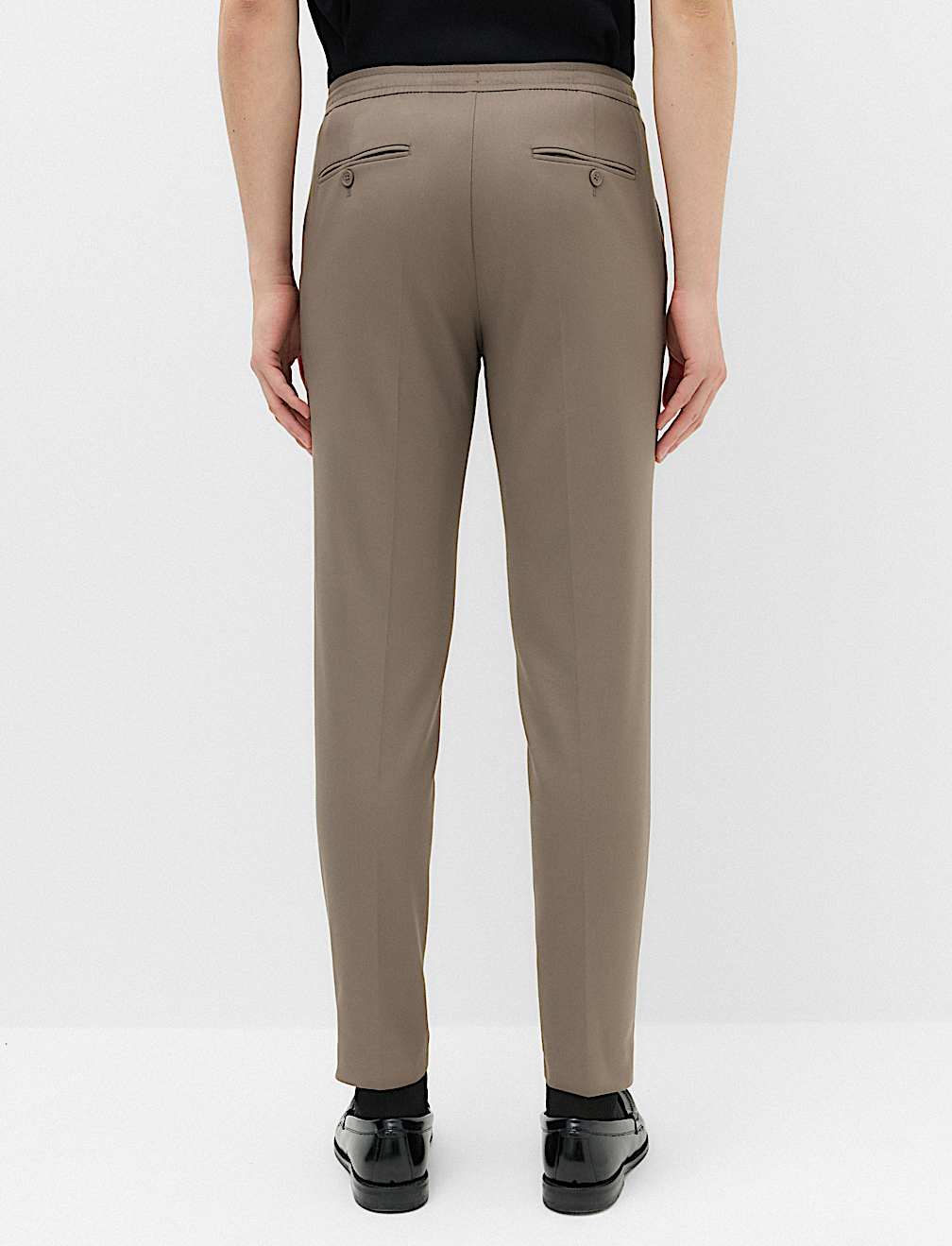 Tapered Fit Elasticated Trousers