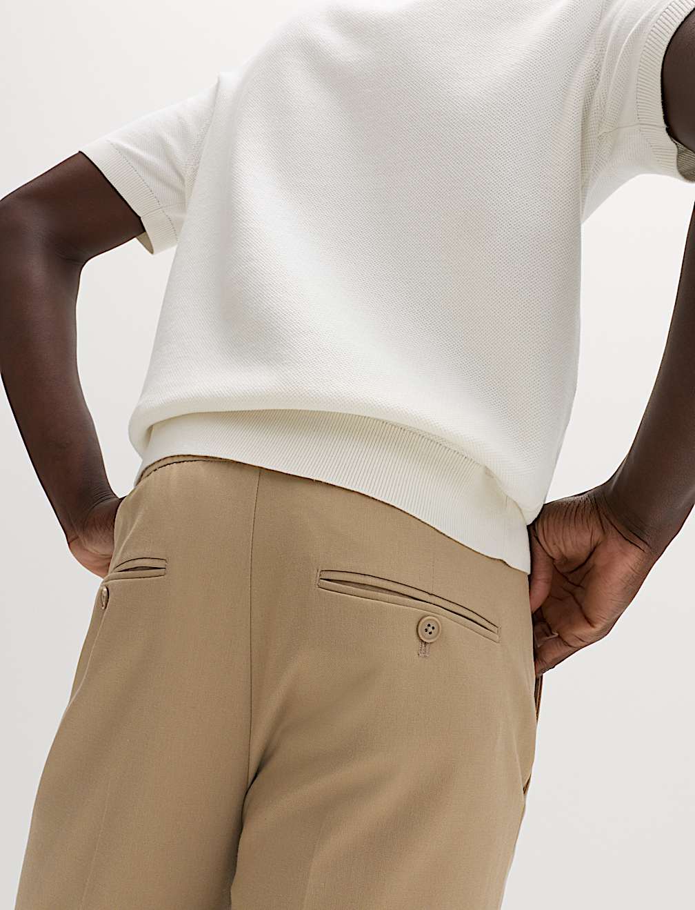 Tapered Fit Elasticated Trousers