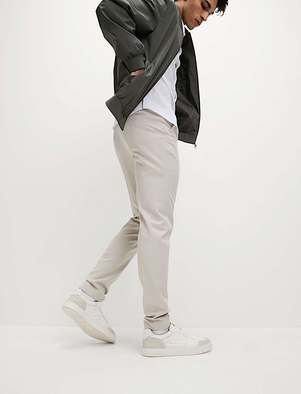 Tapered Fit Elasticated Trousers