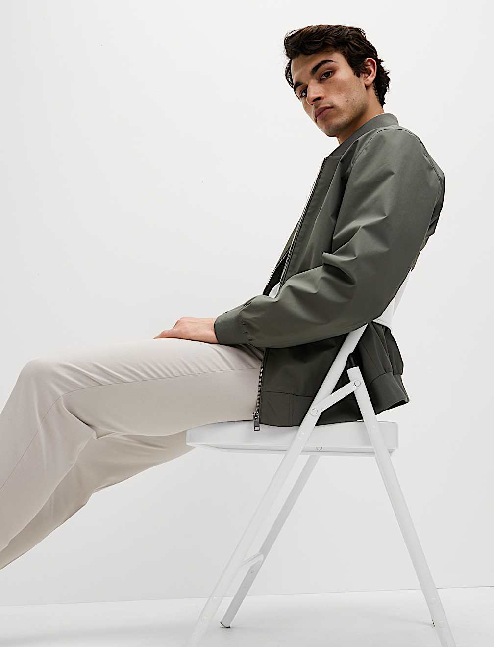 Tapered Fit Elasticated Trousers