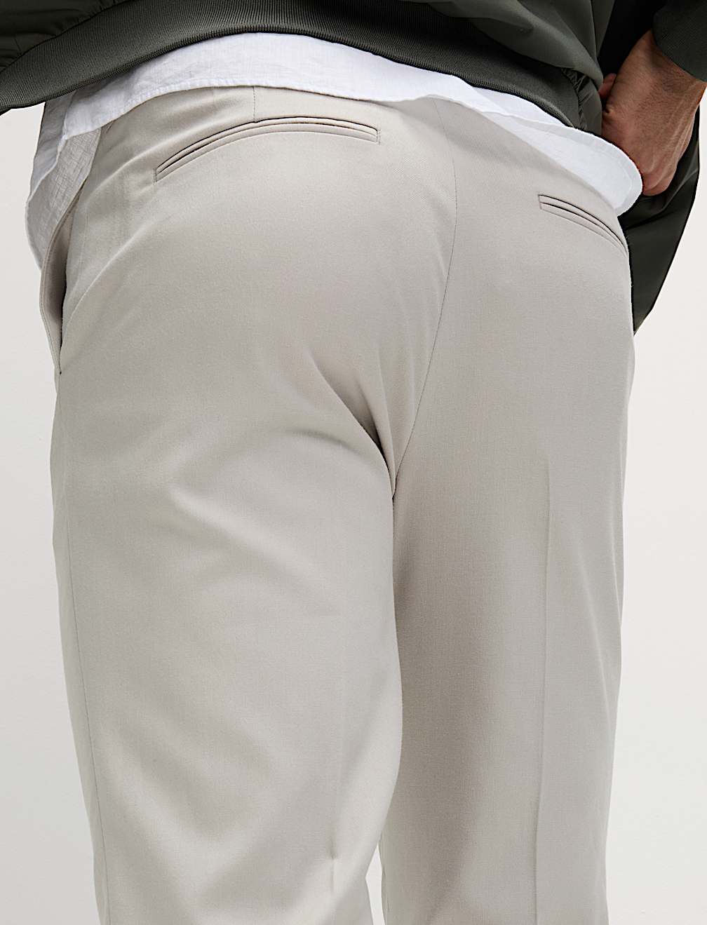 Tapered Fit Elasticated Trousers