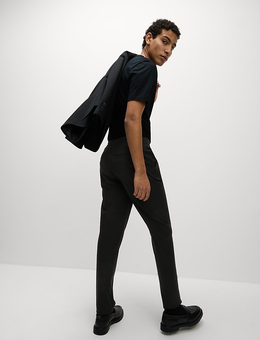 Tapered Fit Elasticated Trousers