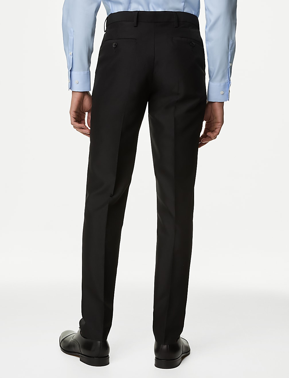 Crease Resistant Slim Fit Flexi Waist Trouser