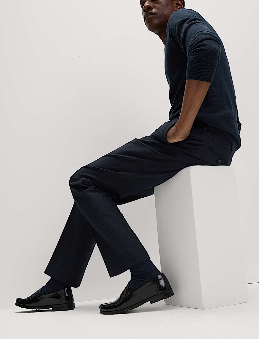 Regular Fit Crease Resist Trousers