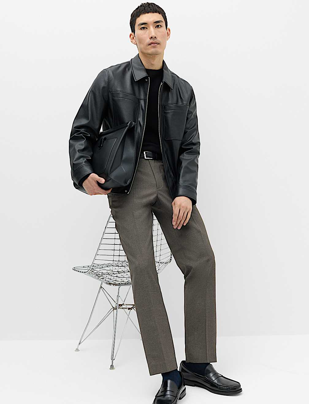 Regular Fit Smart Trousers