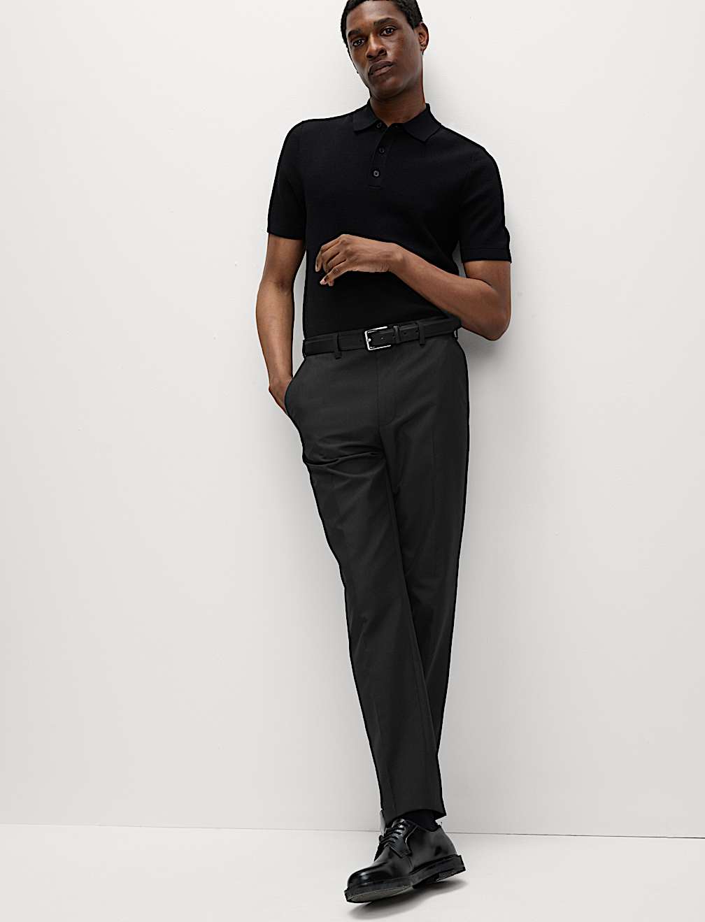 Regular Fit Crease Resist Smart Trousers