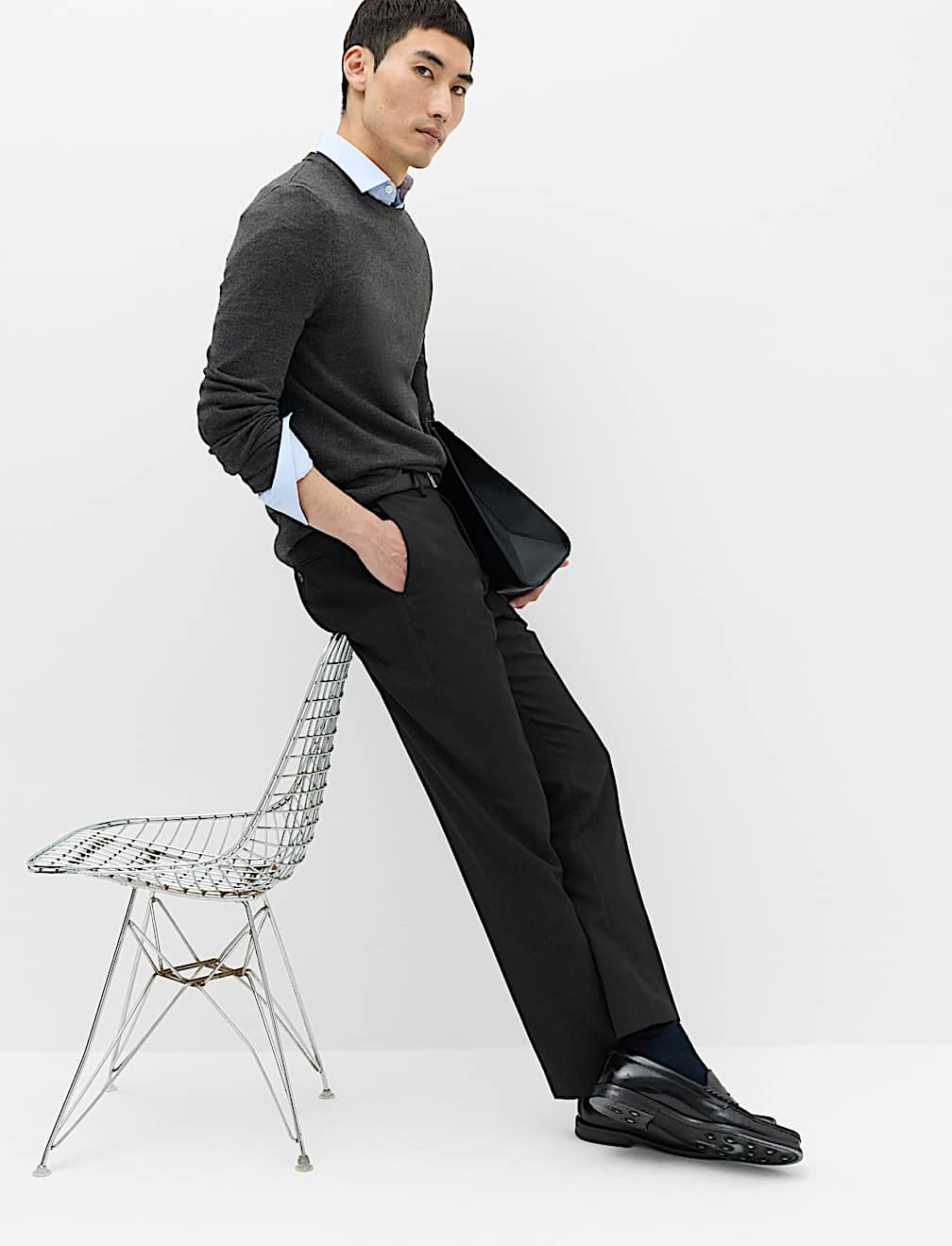 Regular Fit Smart Trousers