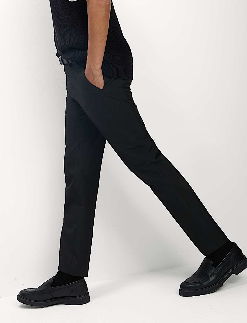 Slim Fit Crease Resist Smart Trousers