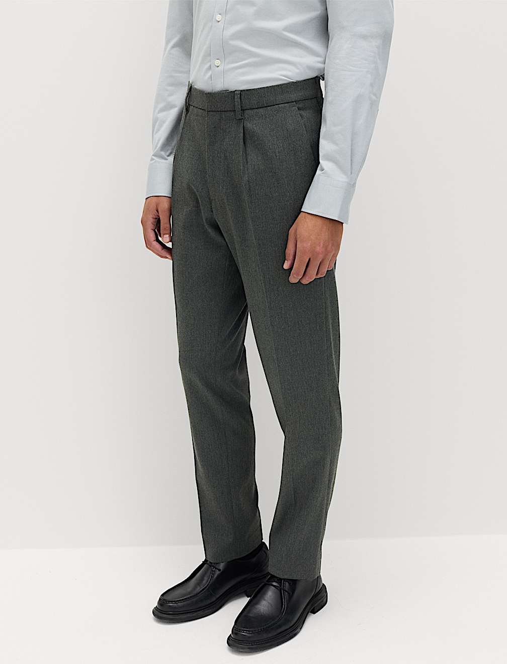 Tailored Fit Stretch Smart Trousers