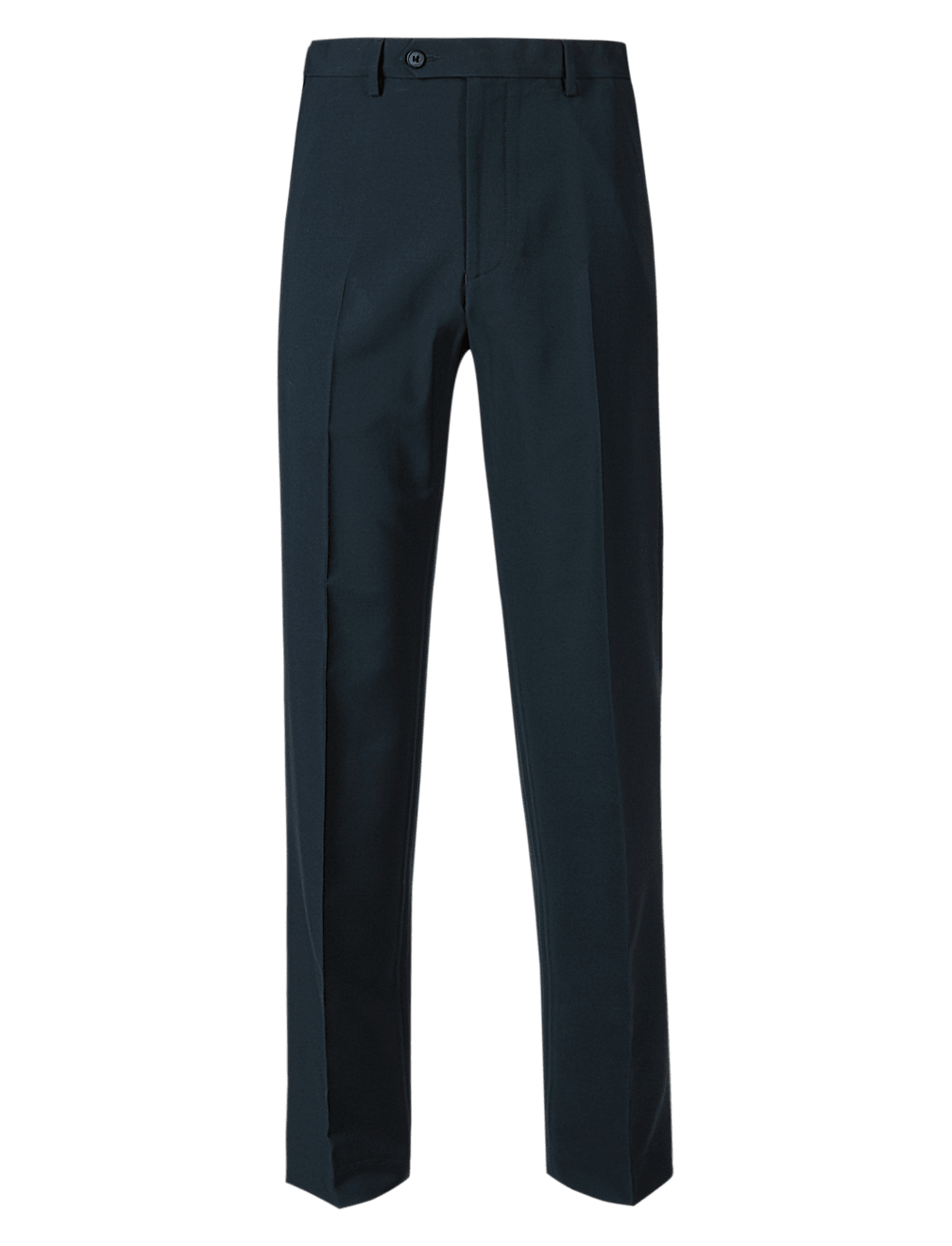 Regular Fit Flat Front Trousers